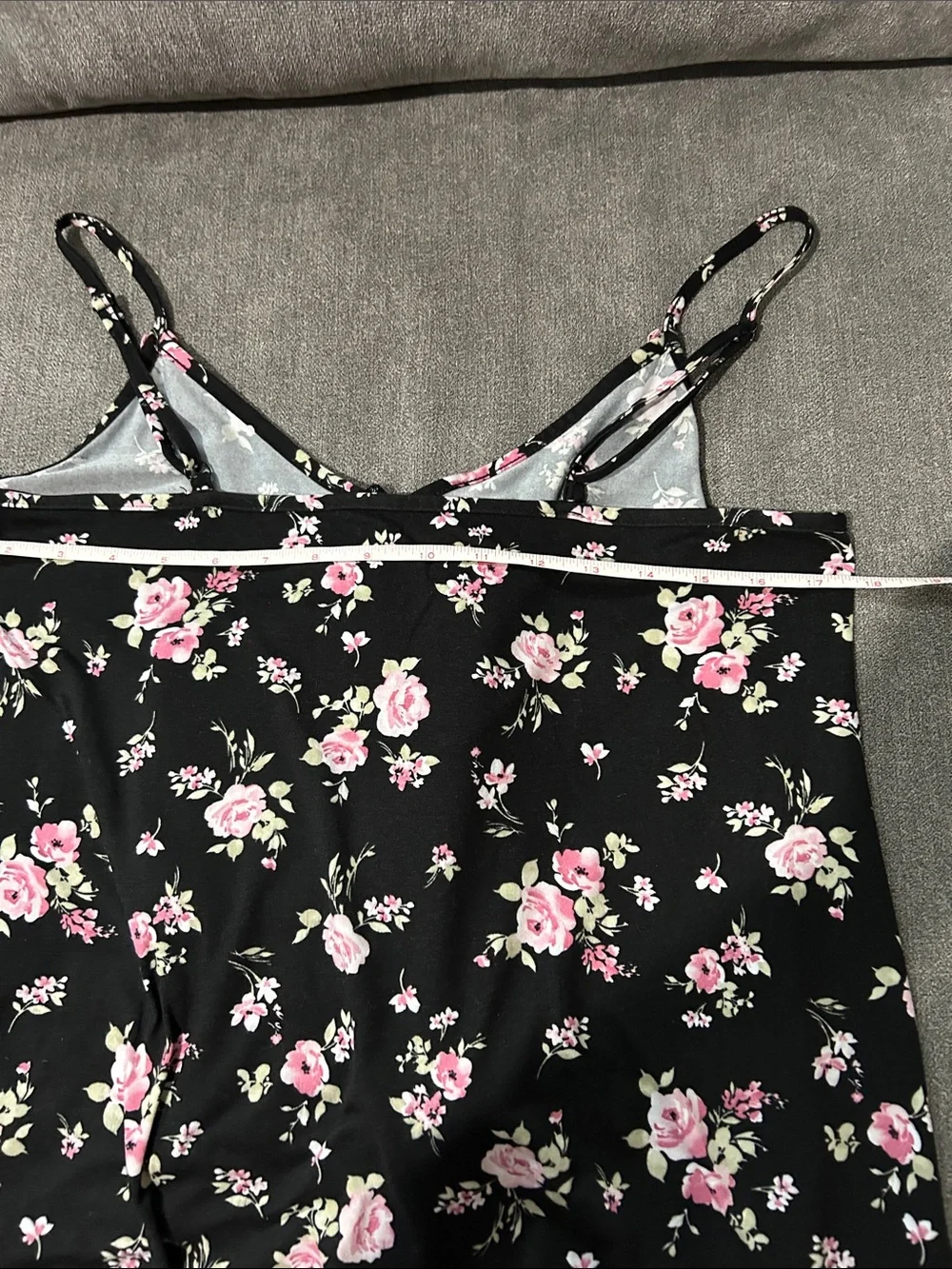 3 piece Laura Ashley Black Floral Cami & Shorts Pajama Set - Pink Roses